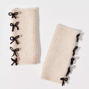 Urban Outfitters Bow Deco Handwarmer Fingerless Gloves